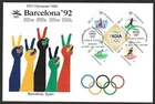 India 2024 Paris Olympics FDC with 1992 Barcelona, Spain Olympics cachet