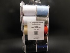 All Purpose Thread 100 polyester 10 spools 200 yards per spool multi colors