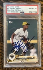 Ke’Bryan Hayes Signed 2018 Topps Pro Debut Card PSA/DNA GEM MT 10 