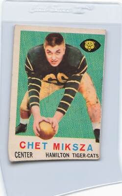 1959 Topps CFL #73 Chet Miksza Tiger-Cats VG/EX *DA-B2482 | eBay