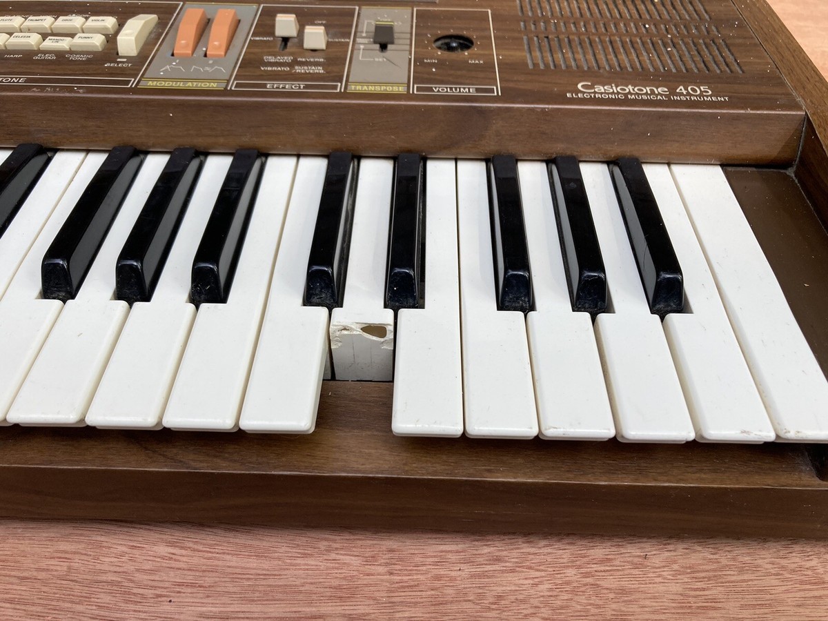 CASIO カシオトーン405 ピアノ キーボード Vintage Casio Casiotone 405 Keyboard Piano Organ | eBay