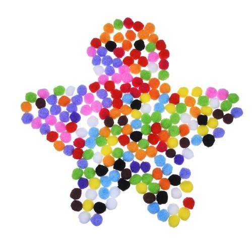 2000Stk Pompon Kugeln Bommeln bunt Pom Poms Nähen DIY Basteln Deko Set 10mm - Bild 2 von 6