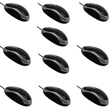 Chargio Corded Mouse, Ergonomic Mice Wired USB Mouse for Computers, Laptops 10PK