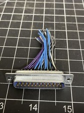 17-20250 AMPHENOL CONNECTOR, 25 Pin D-Sub Plug, Male Gold Contacts Reclaimed
