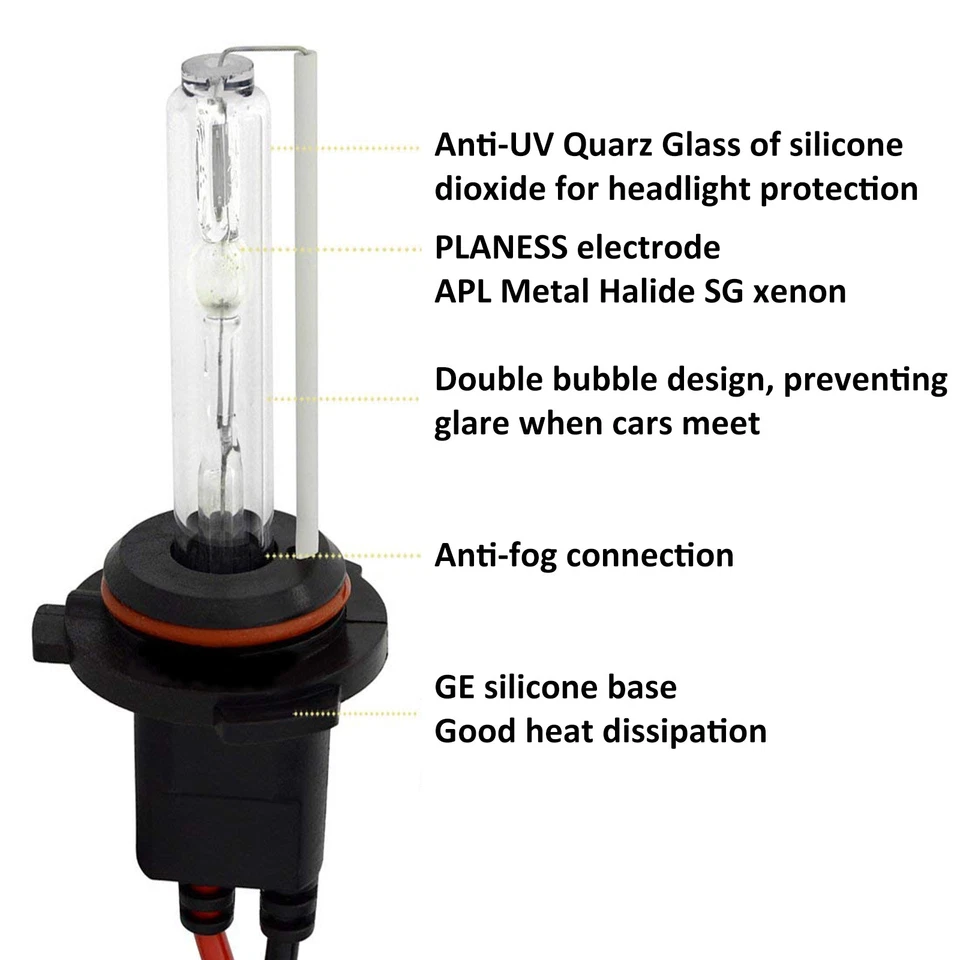 XENTEC HID KIT XENON LIGHT 35W H1 H3 H4 H7 H8 H9 H10 H11 H13 9004 9005 9006 9007 - Image 2 of 4