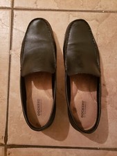 Dockers Mens Black Catalina Leather Slip-on Loafer.Preowned.