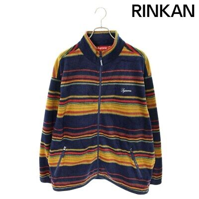 Supreme 24AW Stripe Zip Up Fleece Jacket Striped Blouson Supreme 24AW Stripe Zip Up Fleece Jacket Striped Blouson
