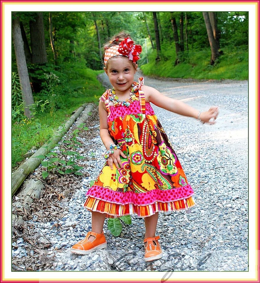 BonEful Fabric FQ Cotton Quilt Red Pink White Flower Orange Paisley Shabby Chic - Image 4 of 4