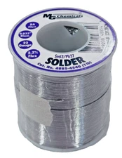 MG Chemicals 63/37 Rosin Core Leaded Solder, 0.032" Diameter, 1lb Spool, 4885