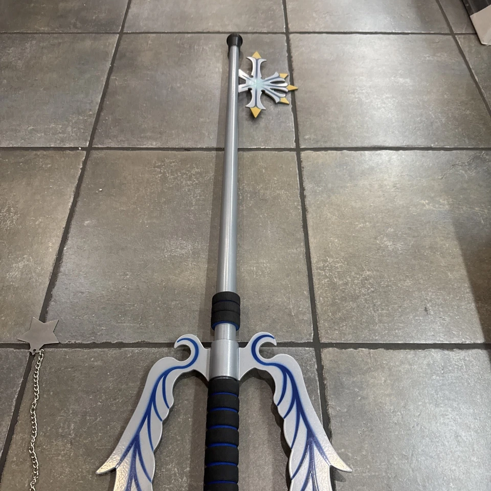 "Kingdom Hearts The Oathkeeper Keyblade Metal 35"" tamaño completo 1:1" Foto 3 de 4