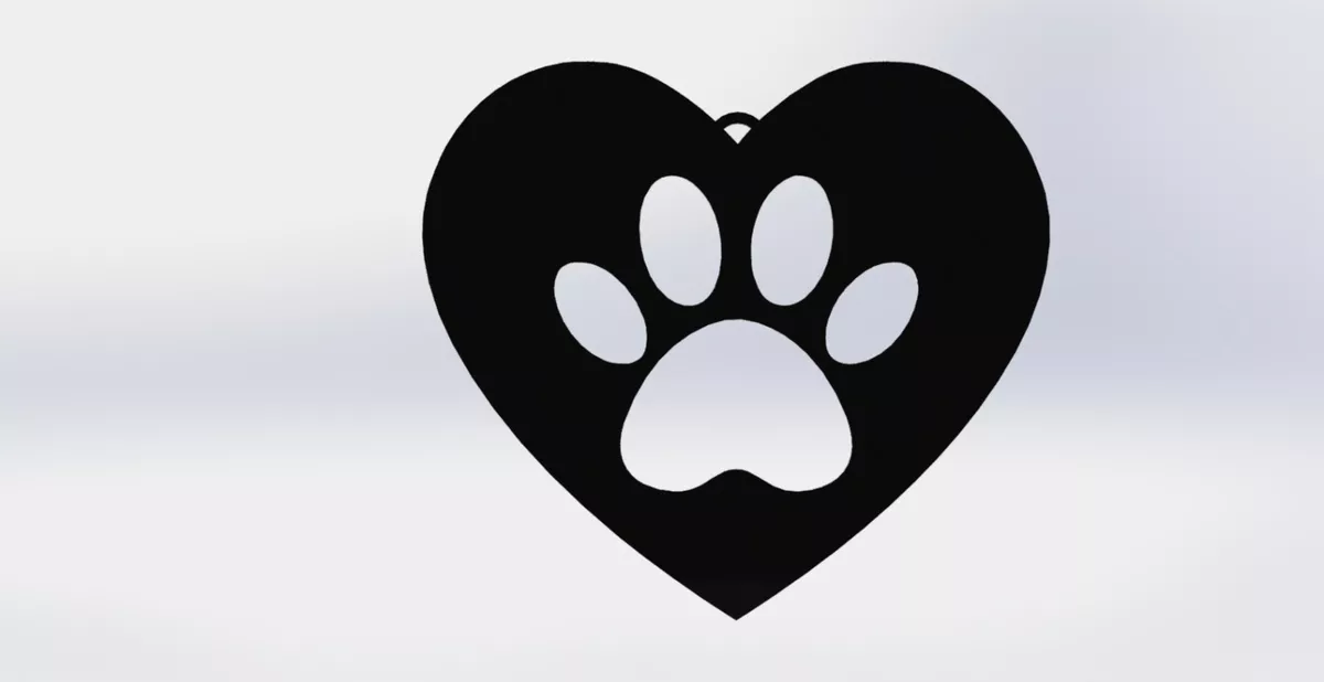 Metal paw print wall art top