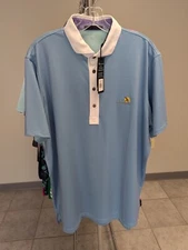 NWT MEN'S GREYSON SHAMANS EYE POLO, SIZE: L, COLOR: WINDFLOWER (M6)