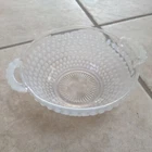 Vintage Anchor Hocking Candy Dish Opalescent Hobnails Opaline Depression Glass