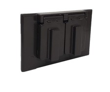Sealproof 1-Gang Duplex Horizontal Weatherproof Outlet Cover, Single Bronze
