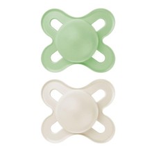 Baby Pacifiers 0-3 Months, BPA-Free Silicone, Easy Clean, 2-Count with Case