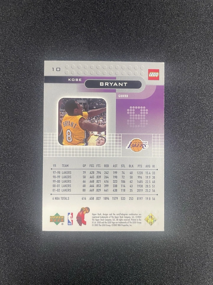 Kobe Bryant 2002-03 Upper Deck Lego Sport Gold Foil  - Image 2 of 2