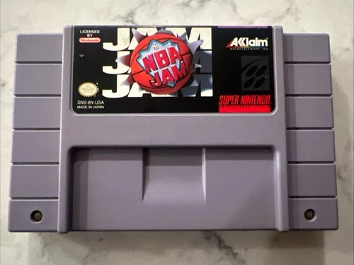 NBA Jam Super Nintendo Entertainment System 1994 SNES Video Game Cartridge Retro