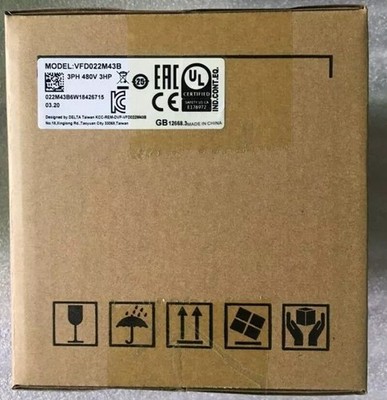 1Pc New   Inverter VFD022M43B 2.2KW 380V 3-Phase One year warranty *p0