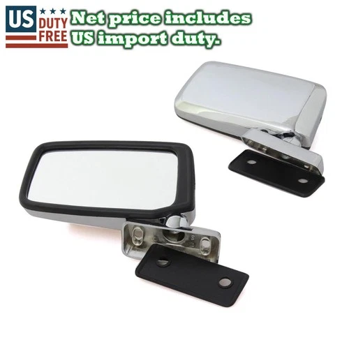 74-81 FIT TOYOTA COROLLA E30 TE31 37 TE51 55 30 KE35 KE38 CHROME MIRROR PAIR L/R