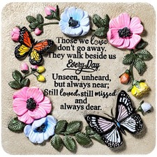 Blosssound Memorial Garden Stone Gifts for Loss of Loved One 9.8 Inch Sympath...