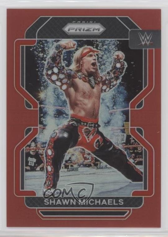 2022 Panini Prizm WWE Red Prizm 75/299 Shawn Michaels #199 r7o