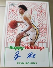 2023 Leaf Auto RC RYAN ROLLINS Autographed Card #BA-RR1 Milwaukee BUCKS Toledo