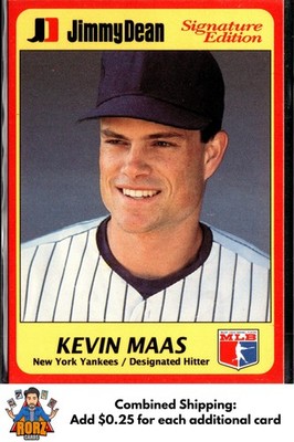 1991 Jimmy Dean Signature Edition #23 Kevin Maas New York Yankees