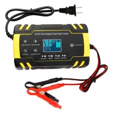 Automatic Smart Battery Charger Car 12V/24V  Pulse Repair Charger with LCD D...