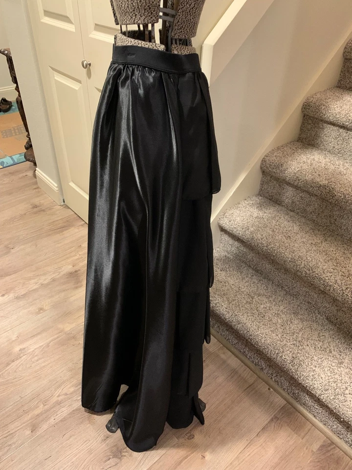 Falda Larga Negra Victoriana Gótica Steampunk Juegos con disfraces Gitana bullicio Burbuja Foto 4 de 4