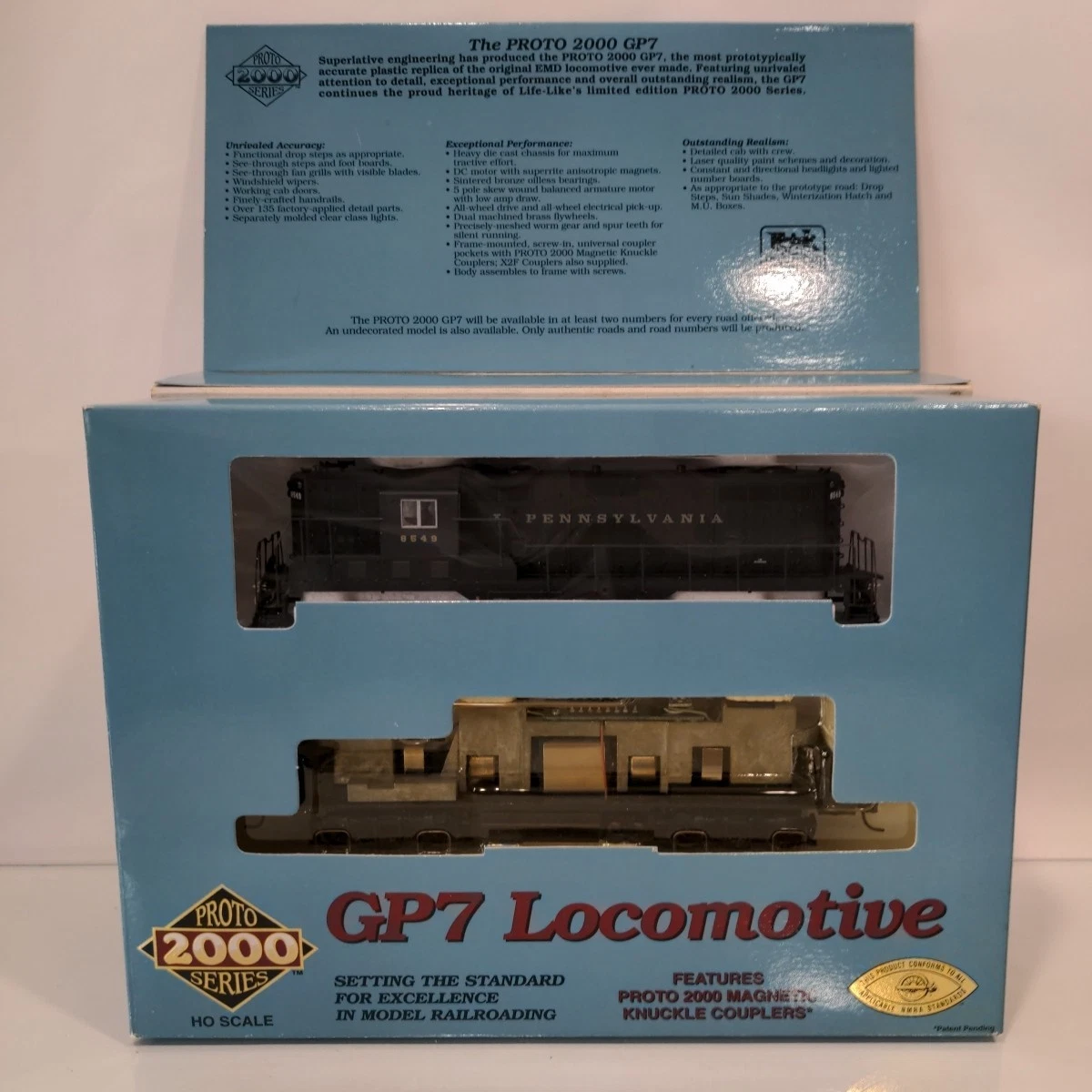 Model Power HO Scale Pennsylvania F2-A Diesel Locomotive – New In Box 96801 - View #3