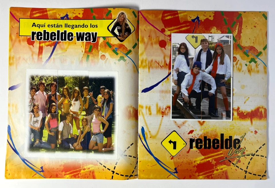 2002 ALBUM REBELDE WAY Panini 100% Complete Argentina Edition Vintage - Image 3 of 4