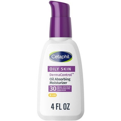 Cetaphil DermaControl Oil Absorbing Moisturizer with SPF 30, For Sensitive, Oily