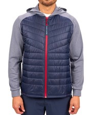 Black Clover Jaxon Quilted Jacket Coat Golf H...