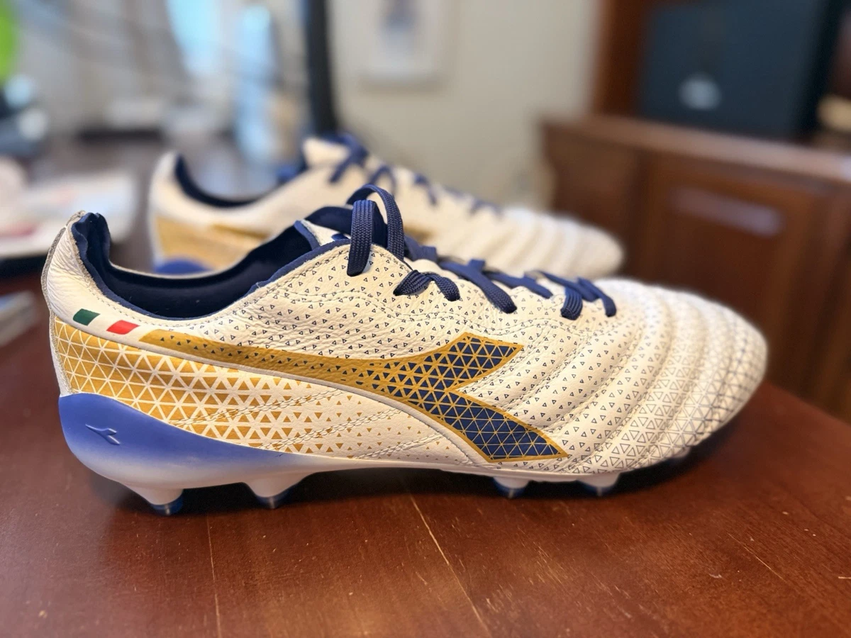 Crampons Diadora Cattura LPU Jeune - Taille 5 US (37 EU) - Jaune Fluo/rouge - Neuf En Boîte