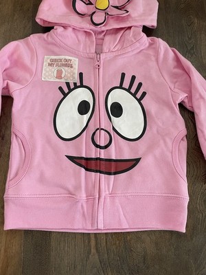 Yo Gabba Gabba Foofa Pink Zip Hoodie Sweatshirt Kmart Baby Toddler