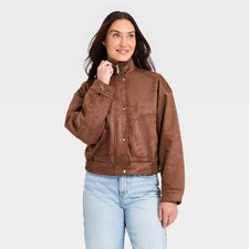 Womens Suede Fashion Jacket - Universal Threa...