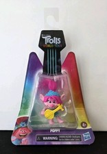 DreamWorks Trolls World Tour Figura Papavero con Ukulele Hasbro Capelli Rosa Nuovo