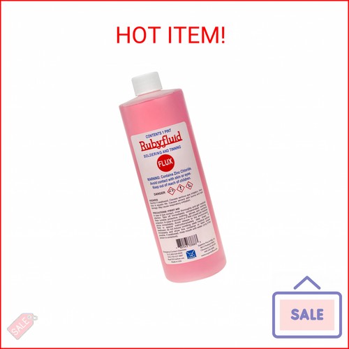 Rubyfluid Soldering Flux – General Purpose Liquid Flux for Plumbing, Stained Gla