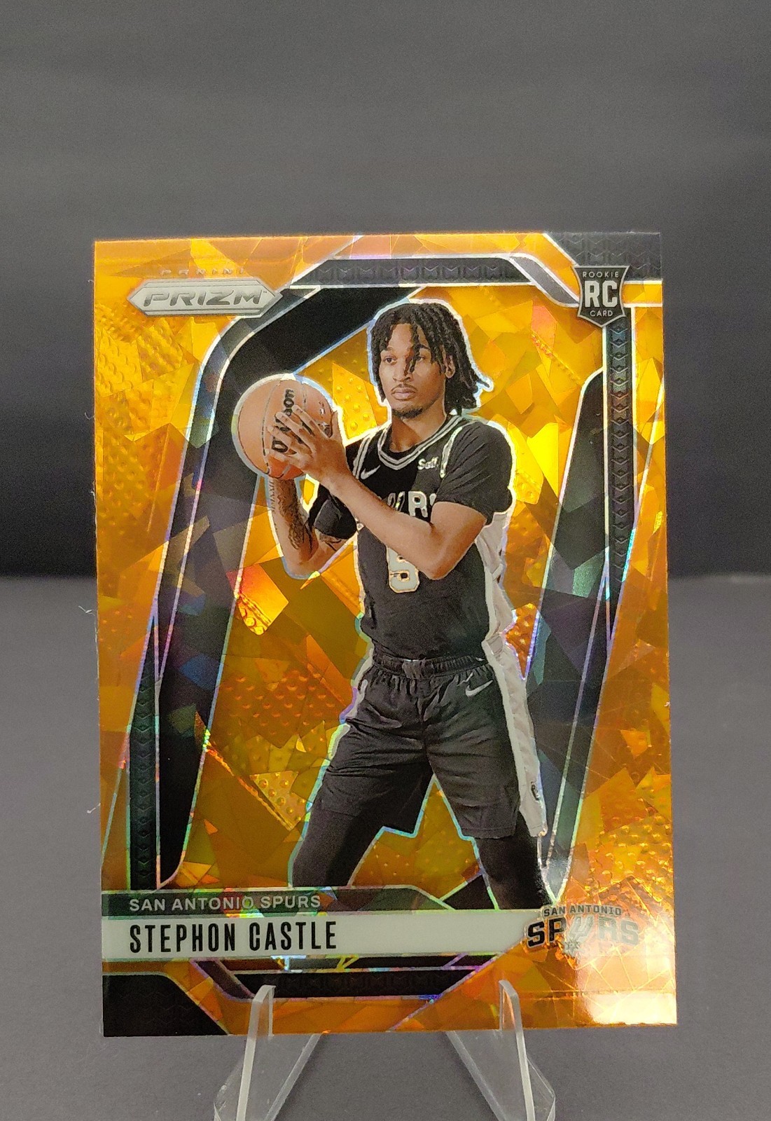 2024-25 Panini Prizm - Stephon Castle #234 Orange Ice Prizm (RC)