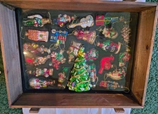 24 Thomas Pacconi 2003 Mercury Glass Christmas Ornaments in Wood Box
