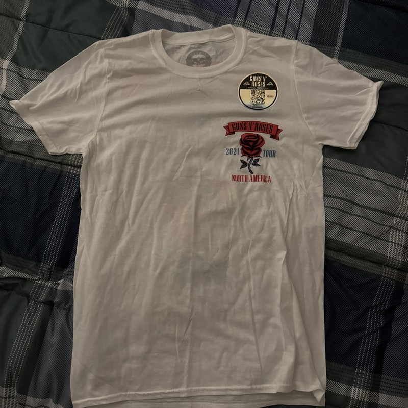 GUNS N ROSES 2021 NORTH AMERICA TOUR T-Shirt White Size Small