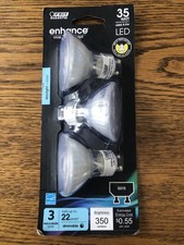 Feit Electric GU10 Bi-Pin 35-Watt MR-16 LED BULBS Daylight 5000K 3-PACK