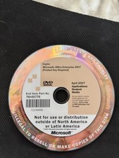 Microsoft Office Enterprise 2007 Applications Student Media Product Key Included