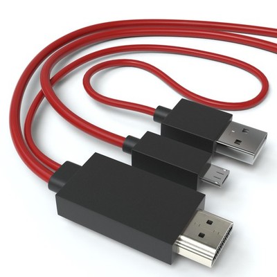 MHL auf HDMI Adapter 11-Pin Micro USB Kabel für TV, Handy, Tablet - 1,8m