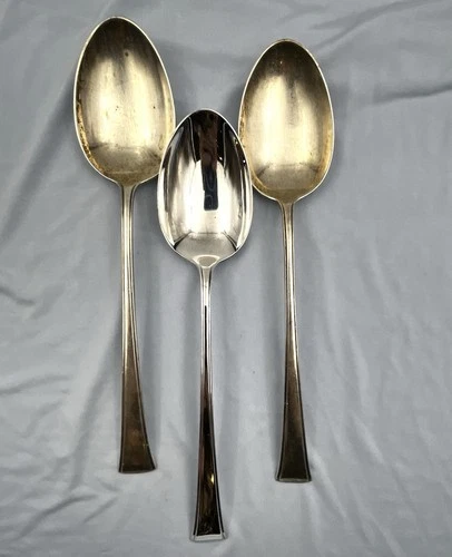 INTERNATIONAL FINE ARTS STERLING SILVER SERVING SPOON - TRANQUILLITY EACH 8.5"