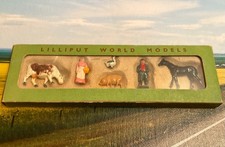 Boxed BRITAINS LILLIPUT HO OO Gauge Farm Figure Set W. Horton Toys & Games 1950