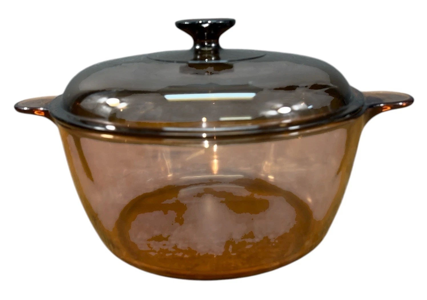 Corning Pyrex Visions Amber Brown 5 Quart Dutch Oven 4.5L with Lid