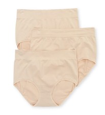 Vanity Fair 13418 No Pinch, No Show Seamless Brief Panty - 3 Pack