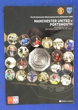 FA Community Shield 2008 Manchester United v Portsmouth Official programme