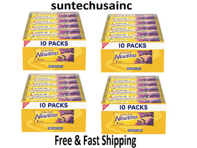 Newtons Fig Bars, Soft Fruit Chewy Cookies, 40 Snack Packs (2 Cookies per Pack,